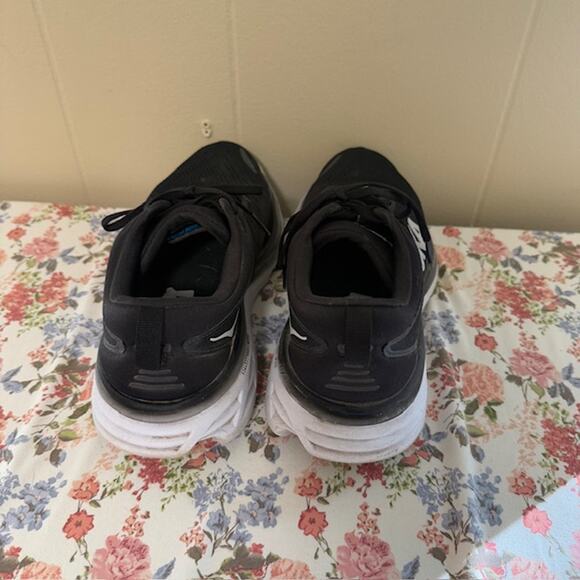 Hoka One One Bondi Men's 9B 1127952 BWHT Running Athletic Sneaker Shoes Black - Picture 7 of 11